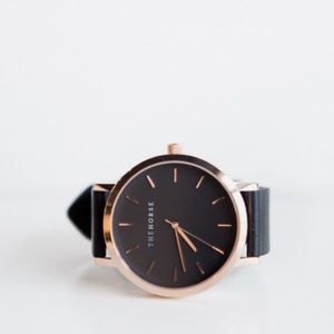 The Horse gold and leather watch